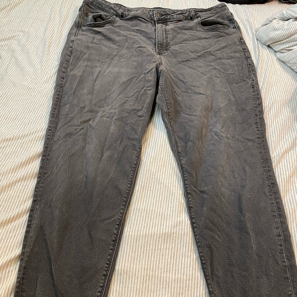 American Eagle Outfitters Gray/Black Straight  Jeans Classic Fit